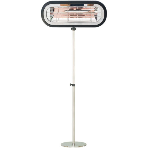 Hanover 16.5" Electric Halogen Lamp with On Pole Stand