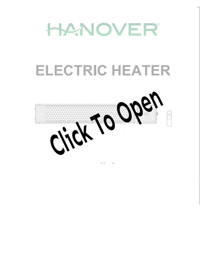 Electric Infrared Heater with Remote Control and Pole Stand Manual