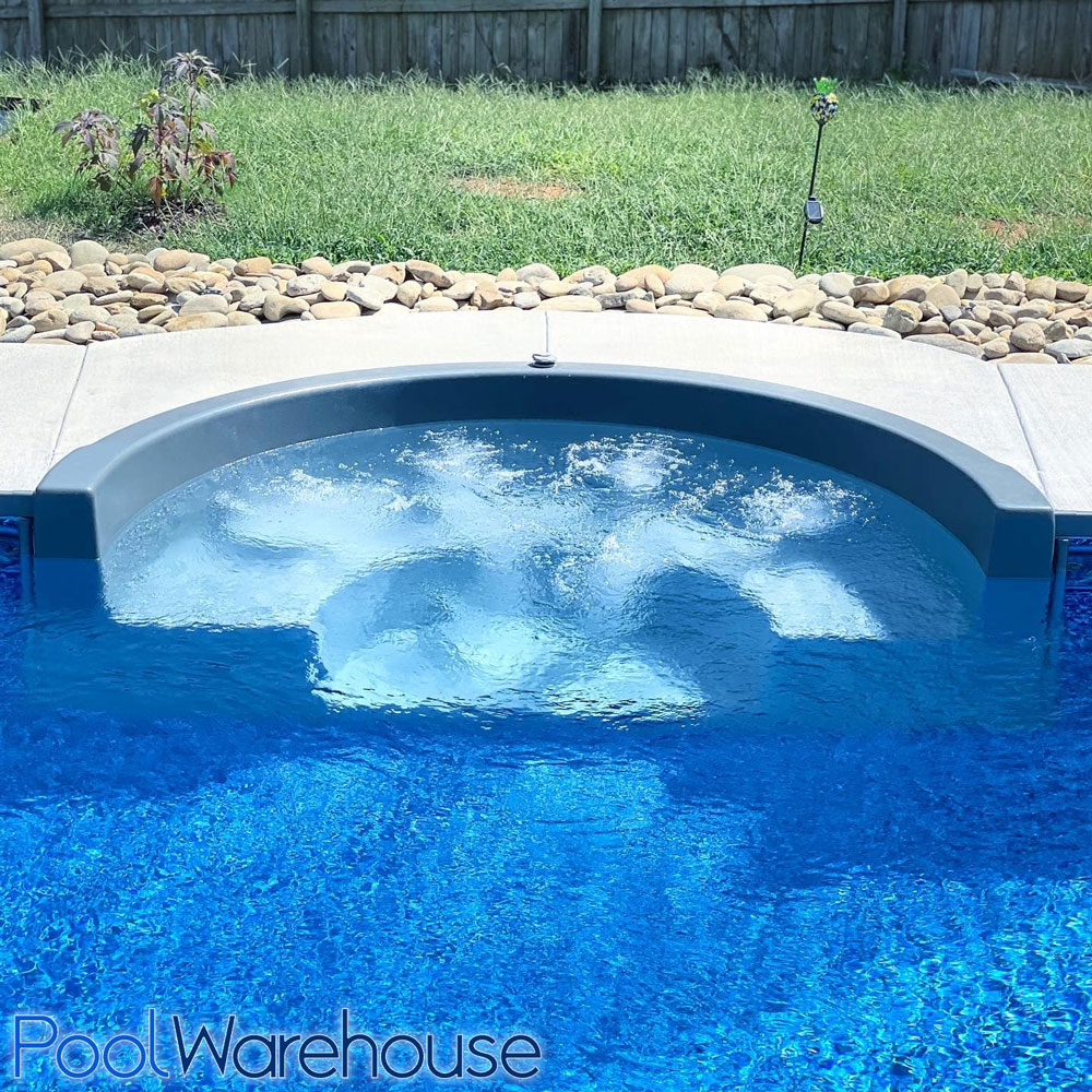 16 x 32 Rectangle Pool with Cozy Cove and Deck Jets Pool Warehouse