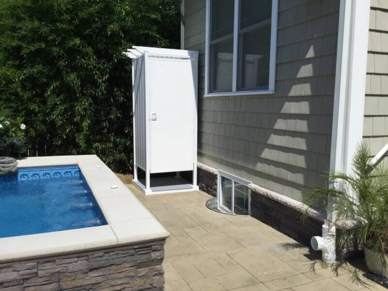 Serenity DIY Single Outdoor Shower or Bathroom Enclosure White Single Shower 8