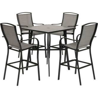 Hanover Foxhill 5 Piece High Dining Set