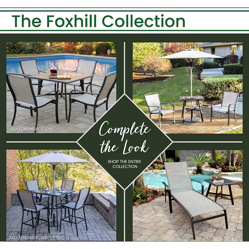Hanover Foxhill 5 Piece High Dining Set