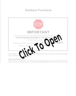 Hanover Cortino 3 Piece Bistro Set Installation Guide