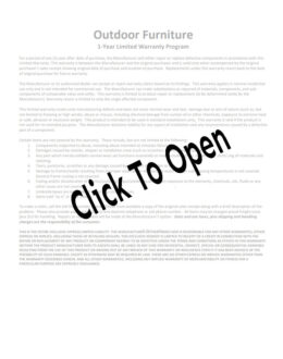 Mod Furniture Bali 3 Piece Chat Set Installation Guide