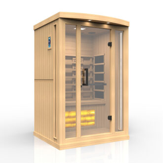 Golden Designs Reserve Edition Full Spectrum PureTech Near Zero EMF FAR Infrared Sauna for 2 Person