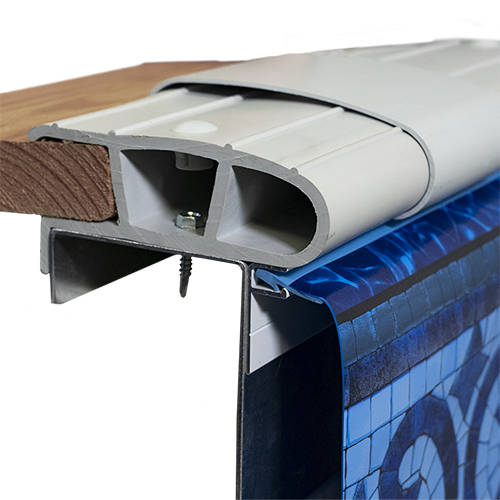 Hydra Semi-Inground Open Profile Grey Coping