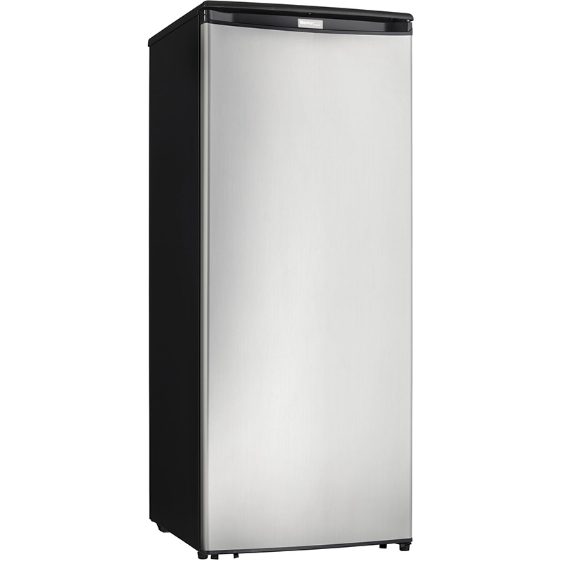 Danby 8.5 Cubic Feet Black and Steel Upright Freezer