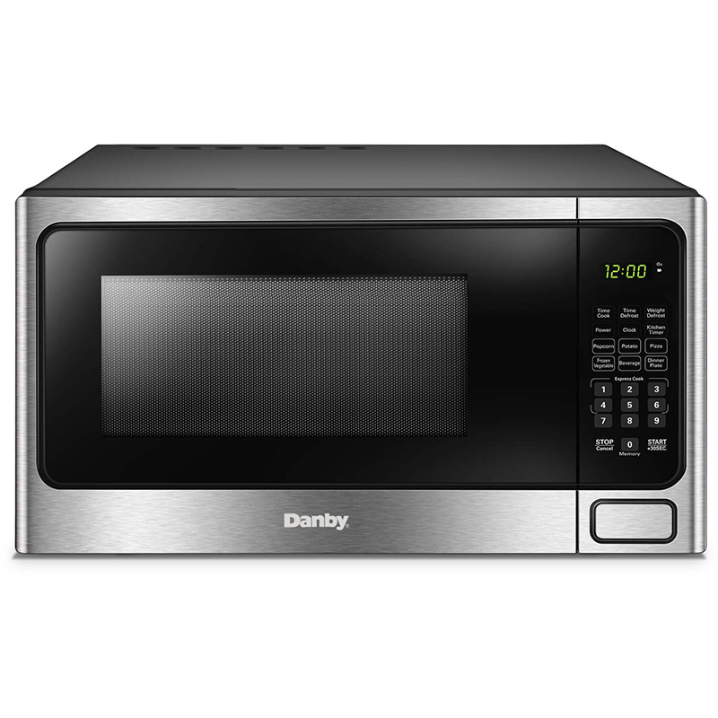 Danby Stainless Steel 1.1 Cubic Feet Countertop Microwave