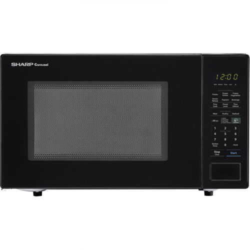Sharp Black 1.4 Cubic Feet Countertop Microwave