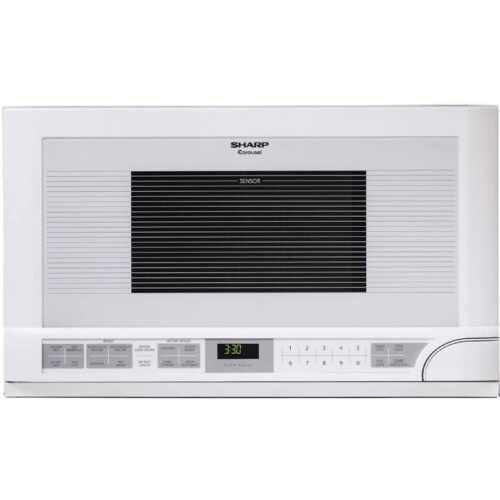 Sharp R1211T White 1.5-cu. ft. 1100W Over-the-Counter Microwave Oven 1