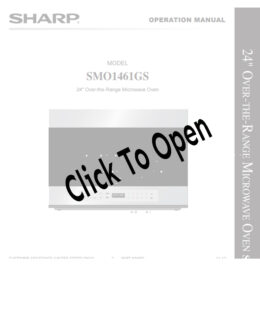 Sharp Stainless Steel 1.4 Cubic Feet Over-the-Range Microwave Manual