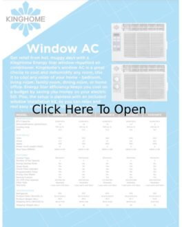 Kinghome KHW05BTE 5,000 BTU Window Air Conditioner
