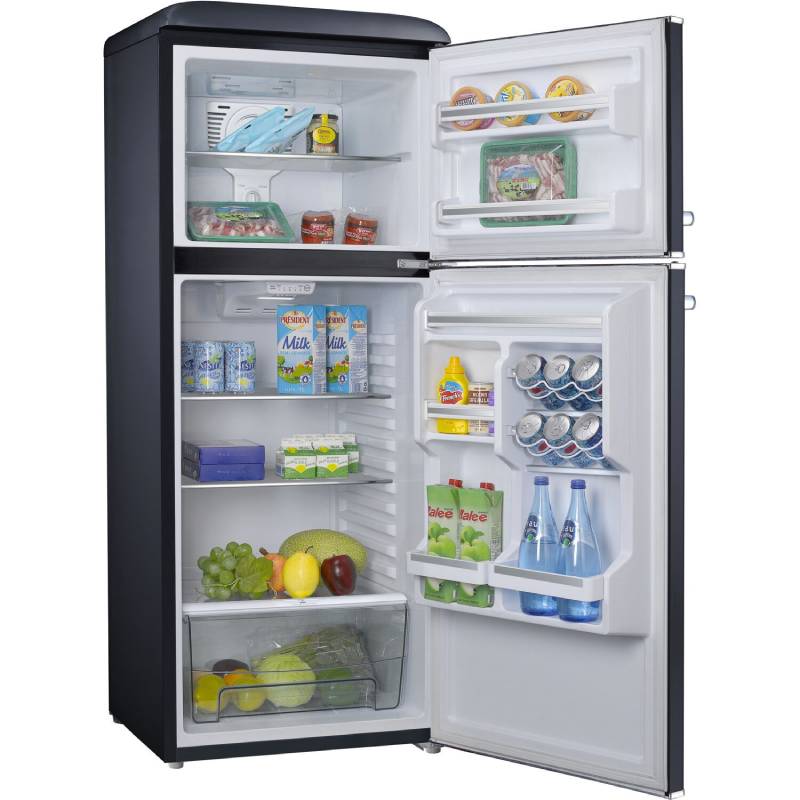 Galanz GLR10TBKEFR 10 CuFt. Retro Black Refrigerator with Top Mount Freezer 6