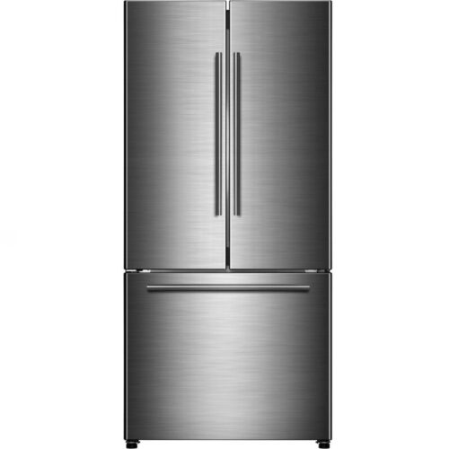 Galanz GLR18FS5S16 18 CuFt. Stainless Steel Counter-Depth French Door Refrigerator with Icemaker 1