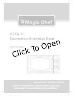 Magic Chef MCD770CR Red 0.7 CuFt. Retro Countertop Microwave 700 Watts