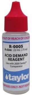 Taylor Technologies R-0005-A Acid Demand Reagent .75oz Bottle