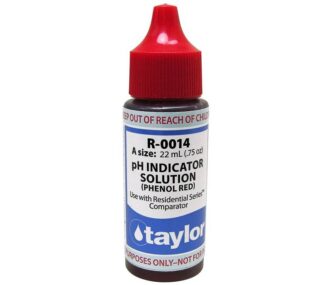 Taylor Technologies R-0014-A PH Indicator Solution .75oz Bottle
