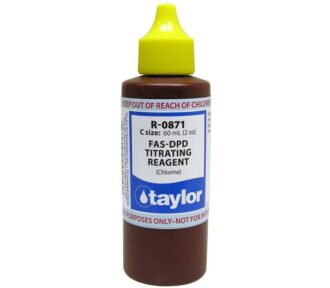 Taylor Technologies R-0871-C Chlorine FAS-DPD Titrating Reagent 2oz Bottle