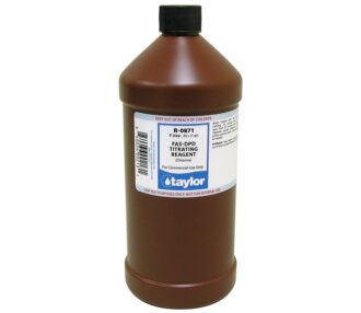 Taylor Technologies R-0871-F Chlorine FAS-DPD Titrating Reagent 32oz Bottle