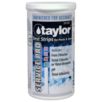 Taylor Technologies S-1351-6 5-Way Service Pro Test Strip 100 Count