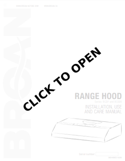 Broan ALT230WW Warranty Image