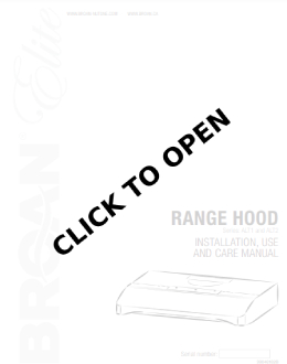 Broan ALT236SS Manual Image