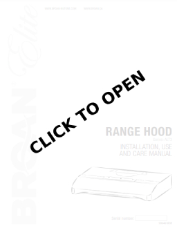 Broan ALT336SS Manual Image