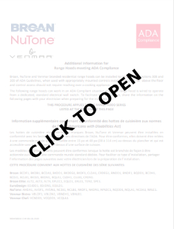 Broan ALT436SS Brcuhure Image