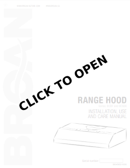 Broan BCDJ136SS Warranty Image