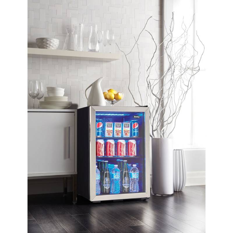 Danby DBC026A1BSSDB Black/Stainless Steal 2.6 CuFt. Freestanding Beverage Center 5
