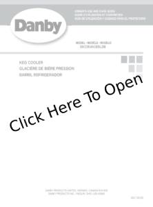 Danby DKC054A1BSLDB Manual