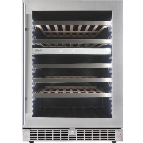 Danby SPRWC053D1SS Silhouette Sonoma Black_Stainless Steel Dual Zone Under-Counter Wine Cooler 1