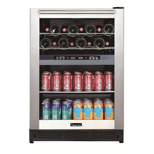 Magic Chef BTWB530ST1 Stainless Steel Dual Zone Built-In Wine and Beverage Cooler 1