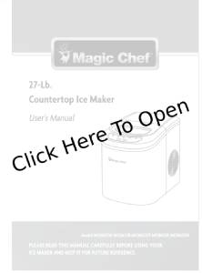 Magic Chef MCIM22ST Mannual Pdf