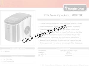 Magic Chef MCIM22ST Specification Sheet