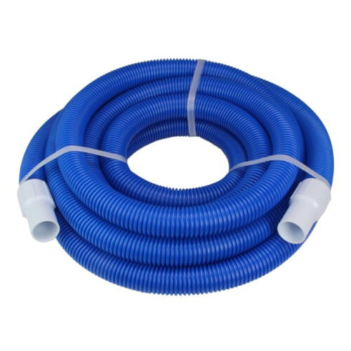 Blue Spiral Wound Vacuum Swimming Pool Hose with Swivel Cuff 18 x 1.25 