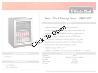 btwb530st1 magic chef