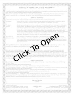 dwc018a1bdb-warranty