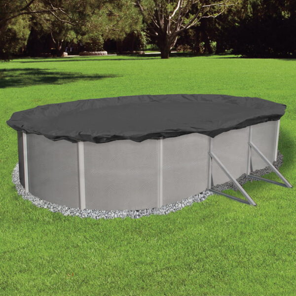 16' x 28' Oval Arctic Armor Leaf Net Swimming Pool Cover