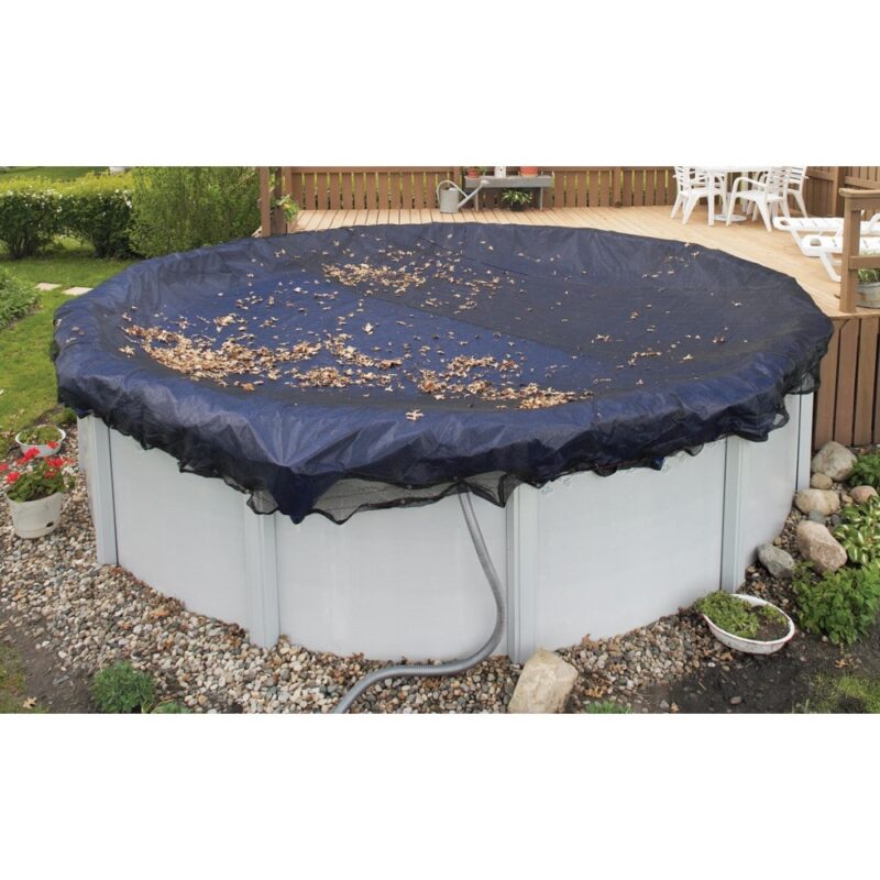 15' Round Arctic Armor Leaf Net Swimming Pool Cover