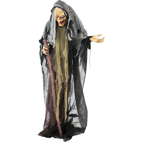 Haunted Hill Farm 63 Standing Animated Witch
