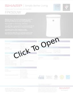 Sharp FP-K50UW Plasmacluster True HEPA Ion Air Purifier