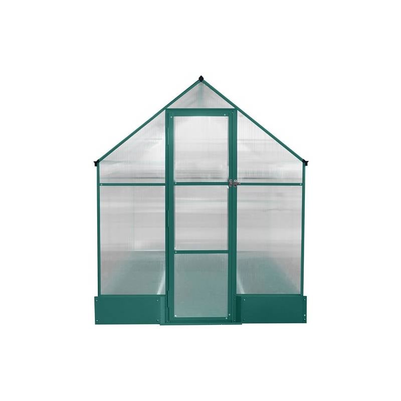 Hanover HANGRNHSP8X6-GRN 8' x 6' Walk Hobby Greenhouse