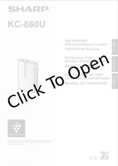 Sharp KC-860U Manual
