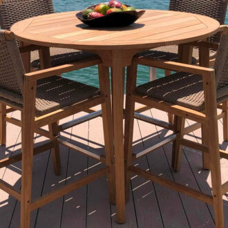 Royal Teak Collection Admiral Bar 50" Round Table