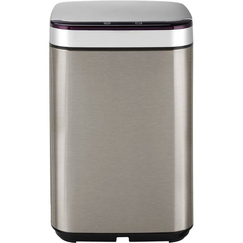 Hanover 10-Liter / 2.6 gal. Trash Can with Sensor Lid and Carbon Odor Control in Stainless Steel, HTRASH10L-1