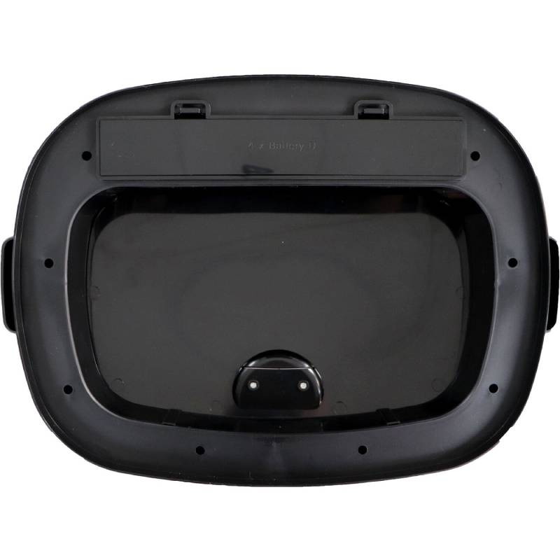 Hanover HTRASH50L-5 50L Wide Black Stainless Steel Motion Sensor Trash Can 8