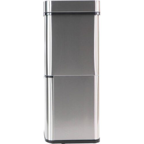 Hanover HTRASH62L-1 62L Stainless Steel Motion Sensor Trash Can with Recycling Bottom Bin 12