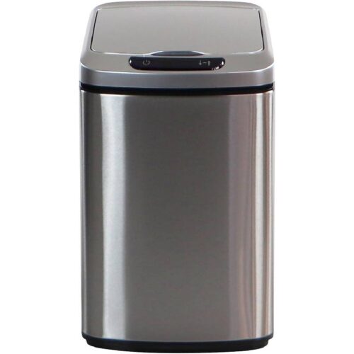 Hanover HTRASH9L-1 9L Stainless Steel Motion Sensor Trash Can 1