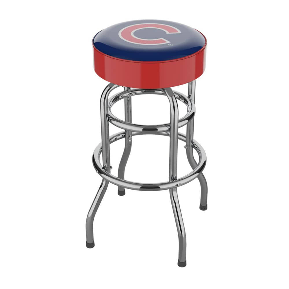 Imperial Chicago Cubs Chrome Bar Stool